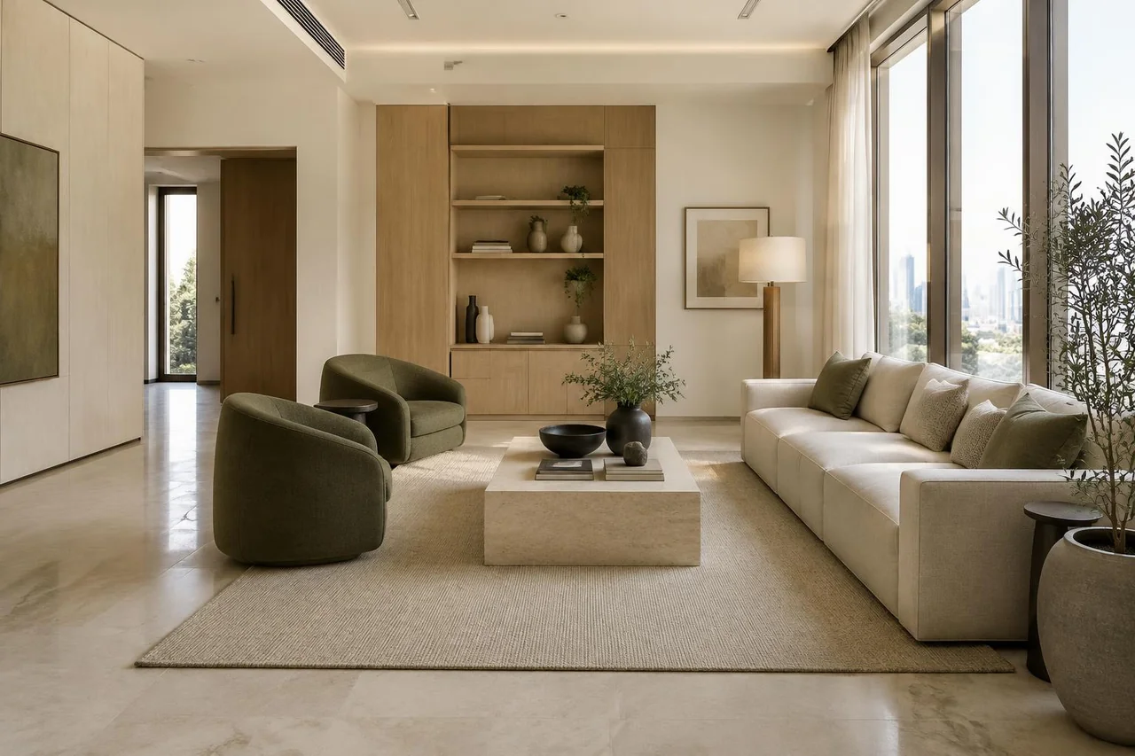 Apartment living room design sample
